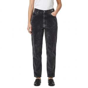Vintage Versace Jeans Couture Charcoal Gray Velvet Tapered Jeans size 31 / 44